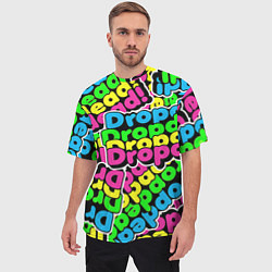 Футболка оверсайз мужская Drop Dead: Acid Pattern, цвет: 3D-принт — фото 2