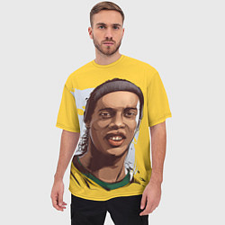 Футболка оверсайз мужская Ronaldinho Art, цвет: 3D-принт — фото 2