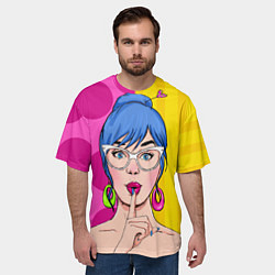Футболка оверсайз мужская POP ART, цвет: 3D-принт — фото 2
