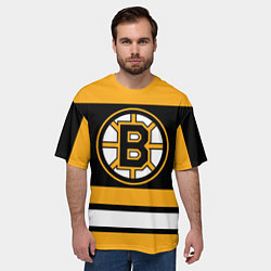 Футболка оверсайз мужская Boston Bruins, цвет: 3D-принт — фото 2