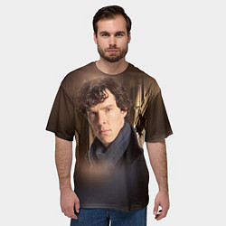 Футболка оверсайз мужская Бенедикт Камбербэтч 1, цвет: 3D-принт — фото 2