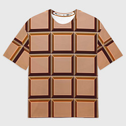 Футболка оверсайз мужская Шоколад, цвет: 3D-принт