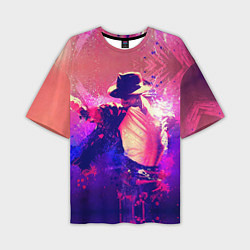 Мужская футболка оверсайз Michael Jackson: Moon