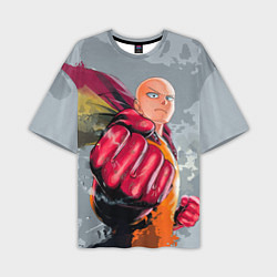 Футболка оверсайз мужская One Punch Man Fist, цвет: 3D-принт