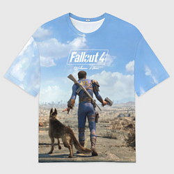 Мужская футболка оверсайз Fallout 4: Welcome Home