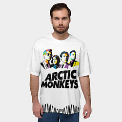 Футболка оверсайз мужская Arctic Monkeys: Music Wave, цвет: 3D-принт — фото 2