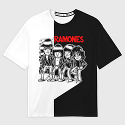 Футболка оверсайз мужская Ramones Boys, цвет: 3D-принт