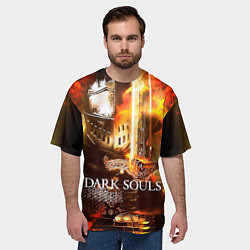Футболка оверсайз мужская Dark Souls War, цвет: 3D-принт — фото 2