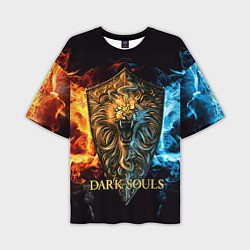Мужская футболка оверсайз Dark Souls: Lion Shield