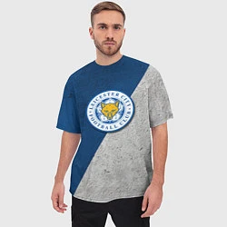 Футболка оверсайз мужская Leicester City FC, цвет: 3D-принт — фото 2