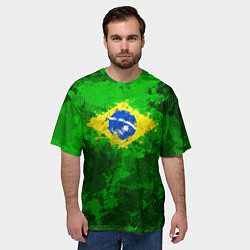 Футболка оверсайз мужская Бразилия, цвет: 3D-принт — фото 2