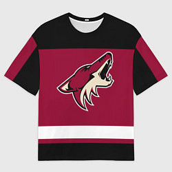 Футболка оверсайз мужская Arizona Coyotes, цвет: 3D-принт