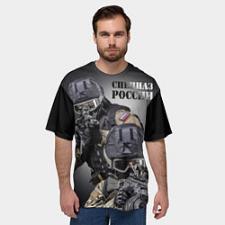 Футболка оверсайз мужская Спецназ России - штурмовая пара, цвет: 3D-принт — фото 2