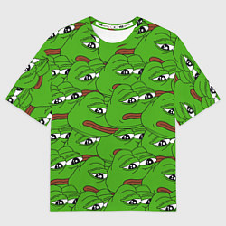 Мужская футболка оверсайз Sad frogs