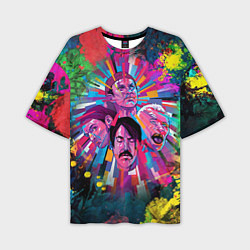 Мужская футболка оверсайз Red Hot Chili Peppers Art