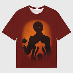 Футболка оверсайз мужская Тетради смерти 8, цвет: 3D-принт