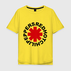 Футболка оверсайз мужская Red Hot Chili Peppers, цвет: желтый