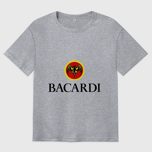 Мужская футболка оверсайз Bacardi / Меланж – фото 1