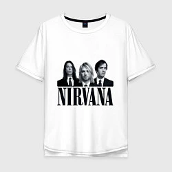 Футболка оверсайз мужская Nirvana Group, цвет: белый