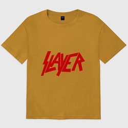 Футболка оверсайз мужская Slayer, цвет: горчичный