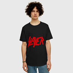 Футболка оверсайз мужская Slayer, цвет: черный — фото 2