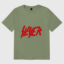 Футболка оверсайз мужская Slayer, цвет: авокадо