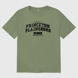 Футболка оверсайз мужская Princeton Plainsboro, цвет: авокадо