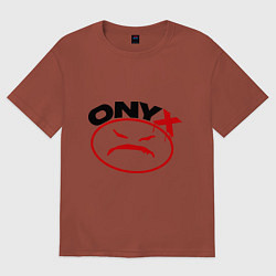 Футболка оверсайз мужская Onyx, цвет: кирпичный
