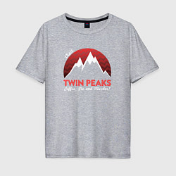 Футболка оверсайз мужская Twin Peaks: Pie & Murder, цвет: меланж