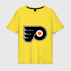 Футболка оверсайз мужская Philadelphia Flyers, цвет: желтый
