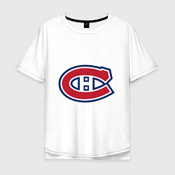 Футболка оверсайз мужская Montreal Canadiens, цвет: белый