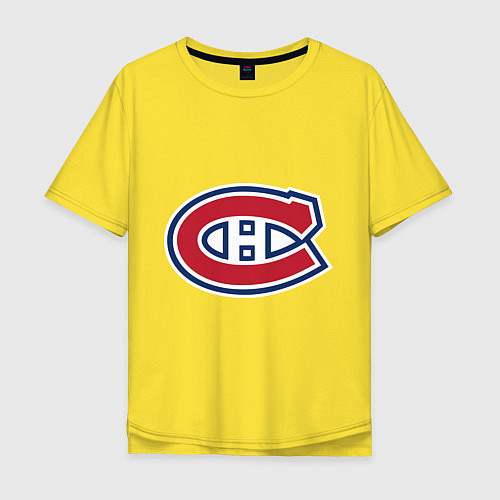 Мужская футболка оверсайз Montreal Canadiens / Желтый – фото 1