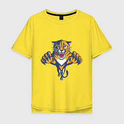 Футболка оверсайз мужская Florida Panthers, цвет: желтый