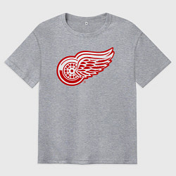 Мужская футболка оверсайз Detroit Red Wings