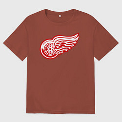 Мужская футболка оверсайз Detroit Red Wings