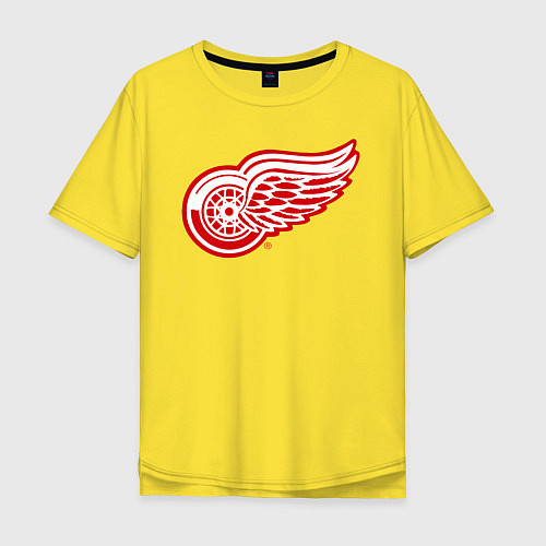 Мужская футболка оверсайз Detroit Red Wings / Желтый – фото 1