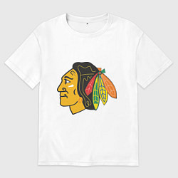 Мужская футболка оверсайз Chicago Blackhawks