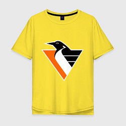 Футболка оверсайз мужская Pittsburgh Penguins, цвет: желтый