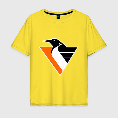 Мужская футболка оверсайз Pittsburgh Penguins / Желтый – фото 1