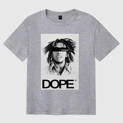 Футболка оверсайз мужская Bob Marley Dope, цвет: меланж