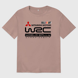 Мужская футболка оверсайз Mitsubishi wrc