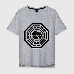 Мужская футболка оверсайз Lost dharma