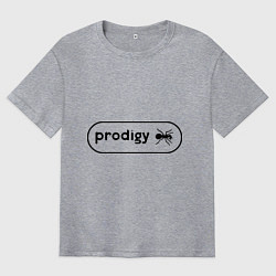 Мужская футболка оверсайз Prodigy лого с муравьем