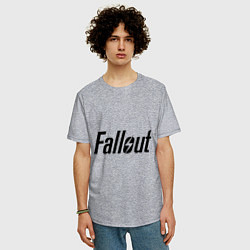 Футболка оверсайз мужская Fallout, цвет: меланж — фото 2