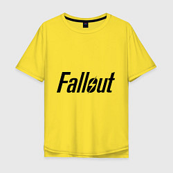 Футболка оверсайз мужская Fallout, цвет: желтый