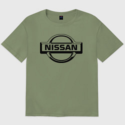 Футболка оверсайз мужская Nissan club, цвет: авокадо