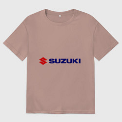 Футболка оверсайз мужская Suzuki, цвет: пыльно-розовый