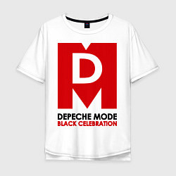 Футболка оверсайз мужская Depeche Mode: Black Celebration, цвет: белый