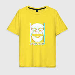 Футболка оверсайз мужская F society, цвет: желтый
