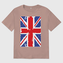 Мужская футболка оверсайз Британский флаг